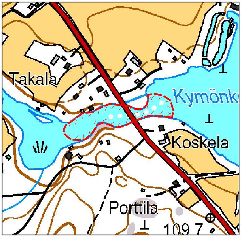 Keski-Suomen maakunnallisesti tärkeät lintualueet 32 (62) 6.23 Kymönkoski (610156) Viitasaari Pinta-ala: 1 ha Kymönkoski on Keski-Suomen merkittävimpiä koskikaran talvehtimiskoskia.