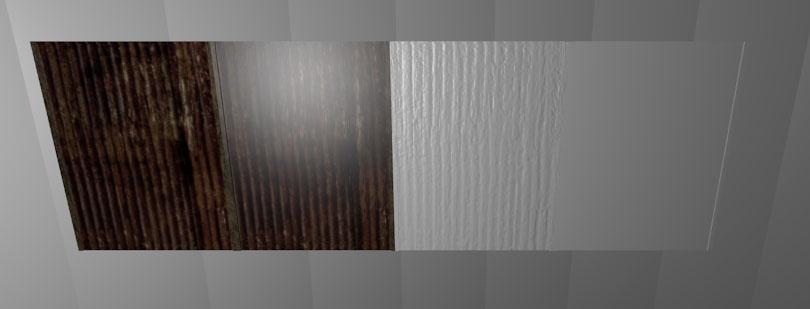 (Kuvio 15. 1.malli: Diffuse, Normal ja Specular map, 2. malli: Diffuse map, 3.
