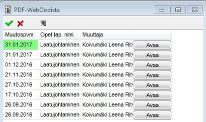 Kurssisivulle pääsy edellyttää opetustapahtumalle lisättyä opettaja roolia tai OpasMuokkaaja oikeuksia. Opettaja voi halutessaan ilmoittaa tulokset opiskelijoille esim. Moodlessa tai kurssisivulla.