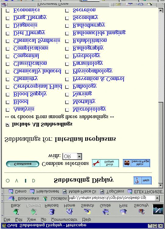 6.2 Hakutermin alaotsikot ja niiden käyttö (subheadings) Hakua jatkettaessa tulevat esille hakutermin käytettävissä olevat alaotsikot (subheadings), joilla voisi rajata hakua.