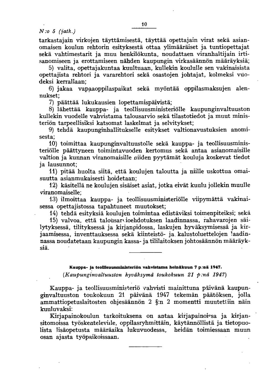 N:o 5 (jatll.
