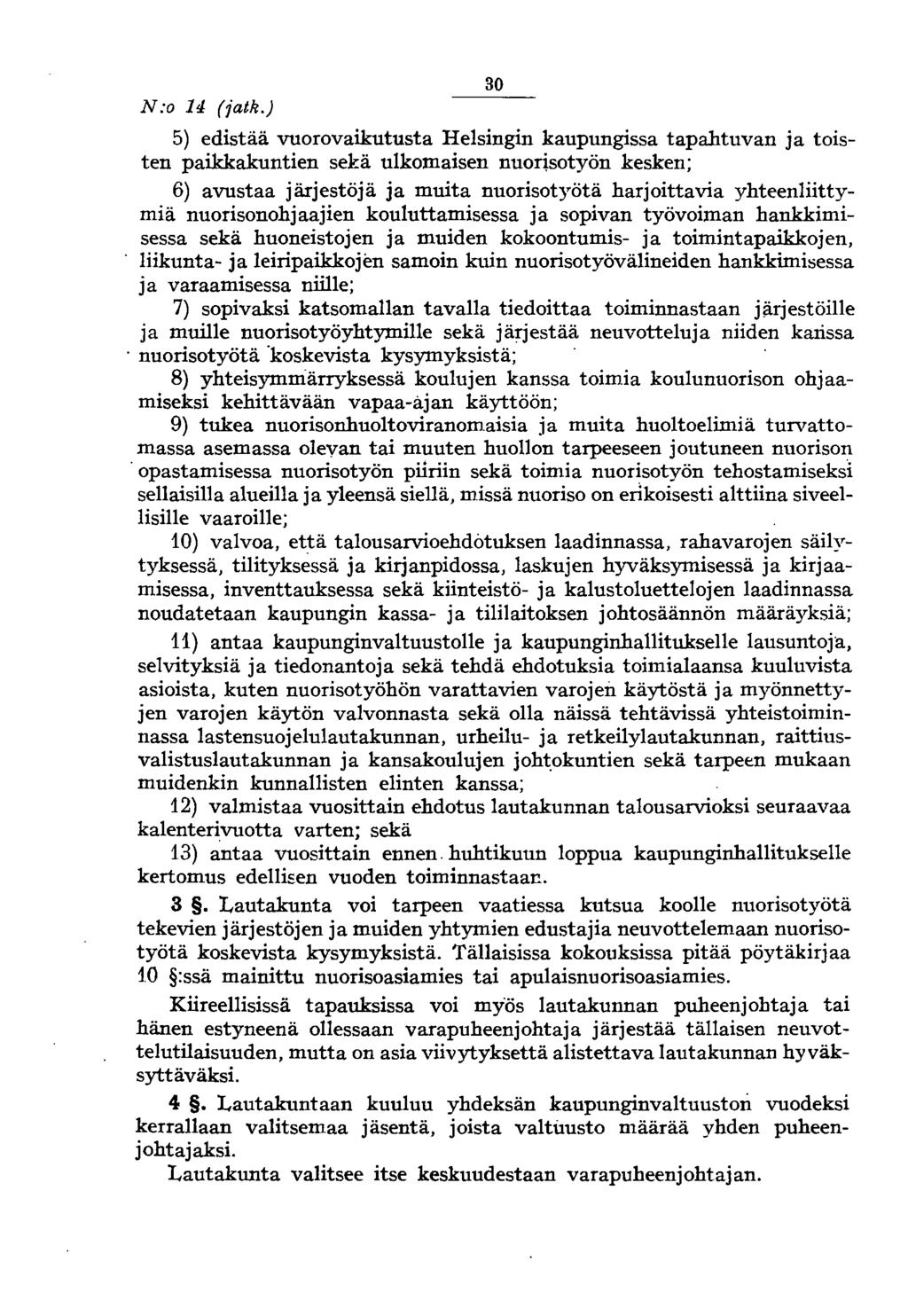 N:o 14 (jatk.