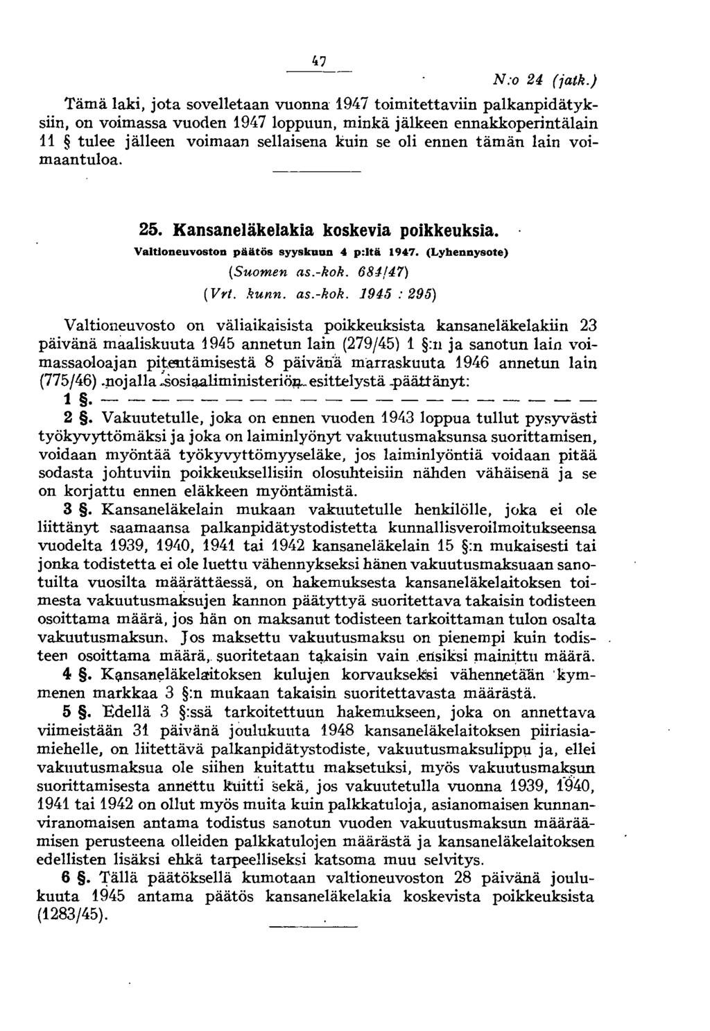 N:o 24 (jatk.