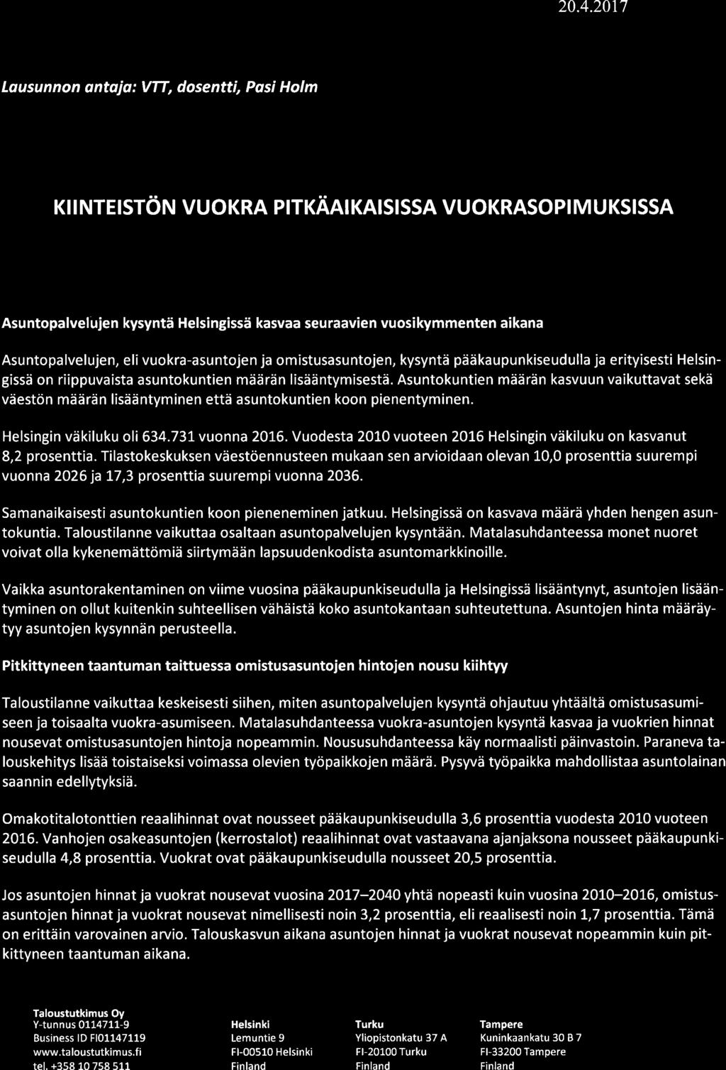 taloustutkimus 20.4.