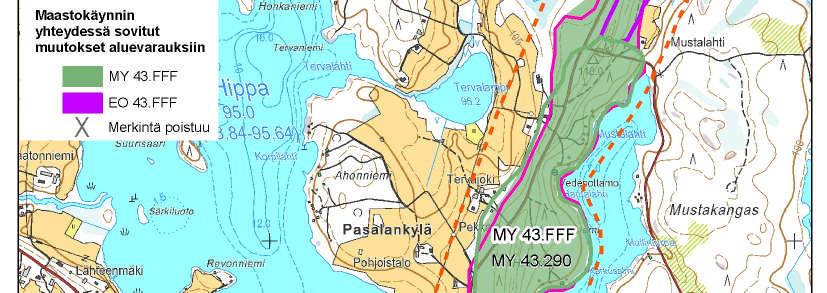 alue Poistetaan EO-varaukset