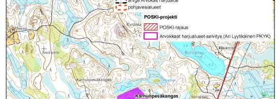 Maastossa todettua: - Kasvillisuus