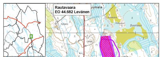 22 Viinaholman kallioalue - sijaitsee edellisen Korkeakallion alueen eteläpuolella ei näy ympäristöön