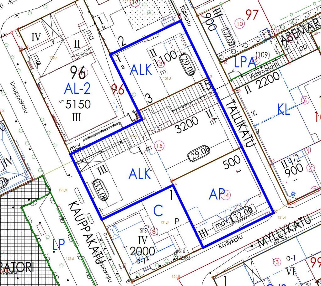 6. KAUPPAKATU TALLIKATU ASEMAKAAVAN MUUTOS Alueella oleva asemakaava on vanhentunut.