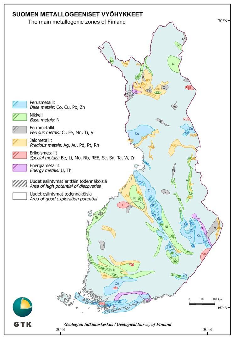 35 perin lähinnä valtion yhtiöt ja maaperän kartoituksesta etenkin Geologian tutkimuskeskus (GTK).