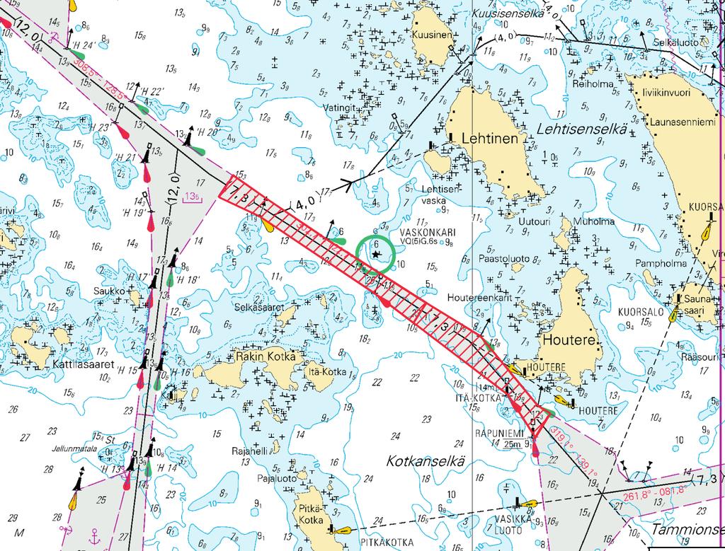 ( FTA, Helsinki/Helsingfors 2017 ) *44(T) /2017 (2017-02-10) Suomi. Suomenlahti. Haminan kiertoväylä (7.3 m). Talvikaudeksi suljettu väylänosa. Finland. Finska viken. Fredrikshamns omfartsled (7.3 m). Farledsavsnittet stängt för vintersäsongen.