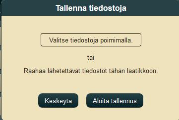 Yhteys kytkeytyy omalle tietokoneellesi, josta voit valita haluamasi tallennettavan tiedoston, jonka olet nimennyt ohjeiden mukaan.