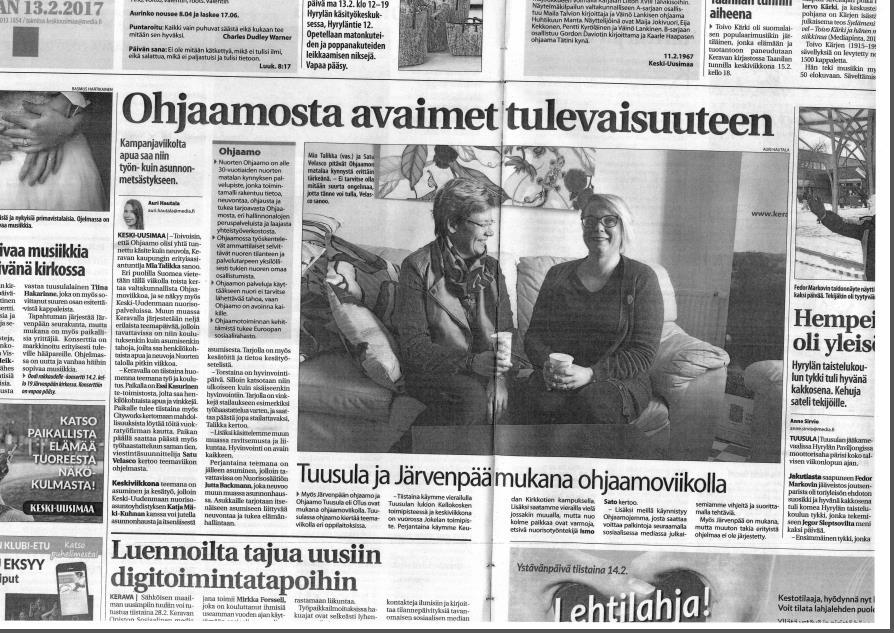 Valtakunnallisten tiedotuskampanjoiden yhteydessä on hyvä pohtia myös paikallista näkyvyyttä.