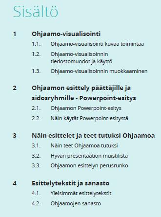 Kohtaamon ja ABCC:n johdolla Ohjaamoja varten on tehty neutraali PP-esityspohja ja viestintä ohjeet, jolla brändistä voidaan kertoa yleisellä tasolla ja yhteisellä kielellä.