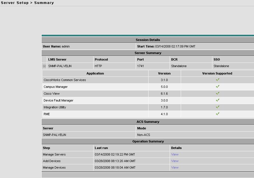 43 Kuva 5-3. Ciscoworks Assistant ja Server Setup -työkalu.