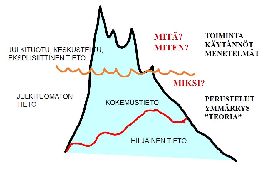 Millaista tietoa/kokemusta muokataan?