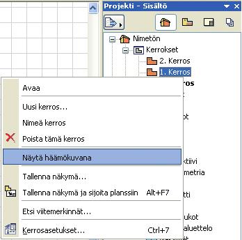 Häämön elementit pystyvät toimimaan kohdistusapuna esimerkiksi sijoitettaessa elementtejä muihin kerroksiin.