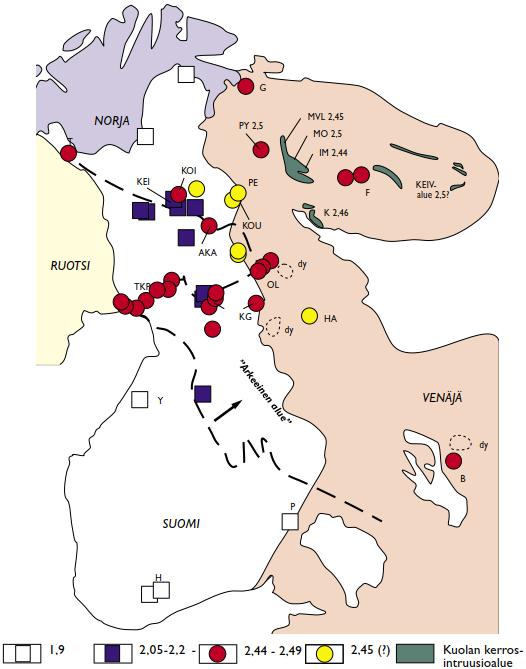 Kerrosintruusiot Pohjois-Suomen noin 2 440 miljoonaa vuotta vanhat kerrosintruusiot ovat tärkeä geologinen kokonaisuus mm. malminetsinnän kannalta.