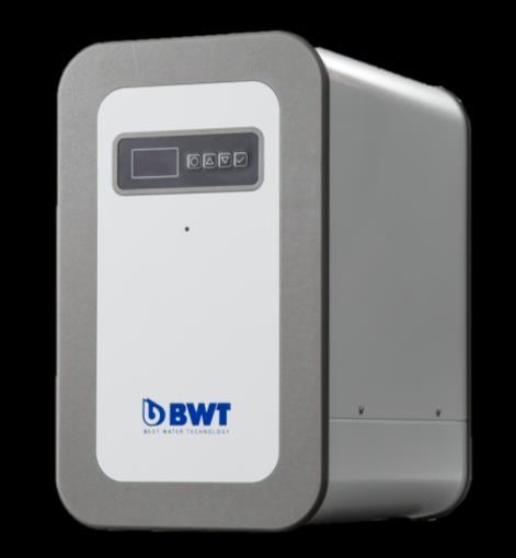Suolanpoisto käänteisosmoosilla Erinomainen pesutulos ei kiillotustarvetta BWT Bestaqua 22/24/26 Energiatehokas vesijäähdytteinen moottori.