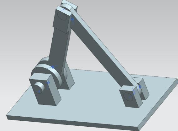 Käytetään Assembly Constraints -> Fit toimintoa ja valitaan tangon toisen pään reiän sisäpinta ja Kangen tapin