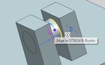Tehdään tangolle ja tapille joint. Cylindrical Joint -> Select Attachment -> valitaan tappi.