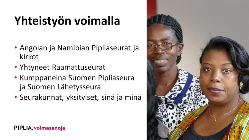 Mittavaa käännöshanketta ei kukaan voi tehdä yksin. Siinä tarvitaan kumppaneita ja rinnallakulkijoita, työn taloudellisia tukijoita ja esirukoilijoita.