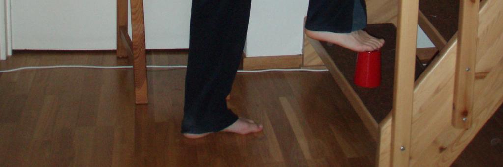 Tee sama vasemmalla jalalla ja toista viisi kertaa.