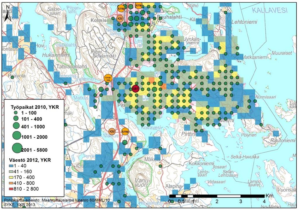 Matkus on jo itsessään suuri työpaikka-alue, sillä siellä sijaitsee noin 900 työpaikkaa.