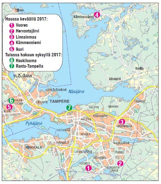 Tonttihaku kevät 2017 Tonttihaku 27.4. -9.6.2017 www.tampere.