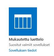 10 (17) Kirjastot lisätään automaattisesti sivuston pikakäynnistyspalkkiin, otsikon Viimeisimmät alle.