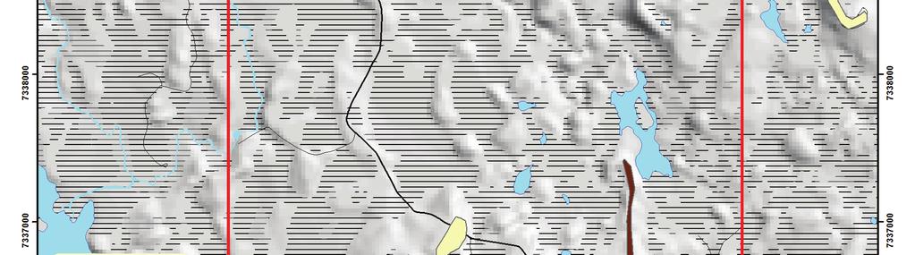 The ridges are 500-1000 m in length, 100-200 m in width and 5-15 m in height, and they are oriented almost in north-south direction indicating last glacial flow direction from the west to east (Fig.