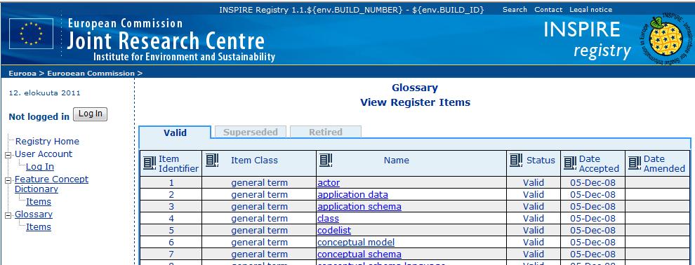 Terminology Yhdenmukainen kieliasu ja termit dokumentaatiossa. Ei sisällä paikkatietokohteisiin liittyviä määrittelyjä Yleiset: GCM luku 3.