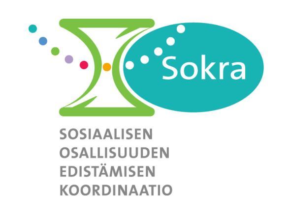 Sokra kokoaa, tiivistää ja välittää tietoa STM:n ESR TL 5 hanke Aika: 10.2014-30.9.2017 (jatkoa haetaan 2020 saakka) Sivusto: www.thl.fi/sokra 1.