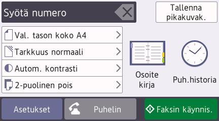 6 Faksi Ennen faksaamista Puhelinlinjan häiriöt / VoIP Jos faksin lähetyksessä tai vastaanotossa on ongelmia mahdollisten puhelinlinjahäiriöiden vuoksi tai jos käytät VoIP-järjestelmää, suosittelemme