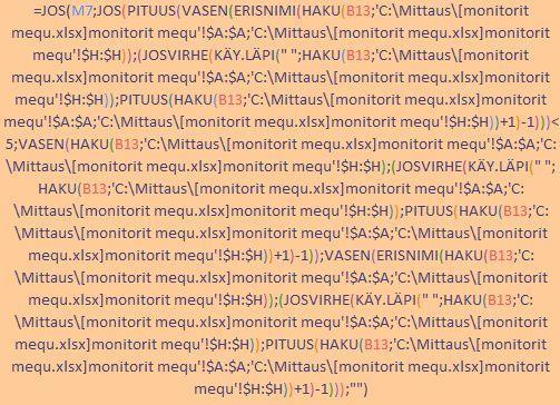 13 Monitorin yleistiedot Tämä toiminto on kokeilumielinen esimerkki, eli sitä olisi mahdollista kehittää vielä selkeämmäksi.