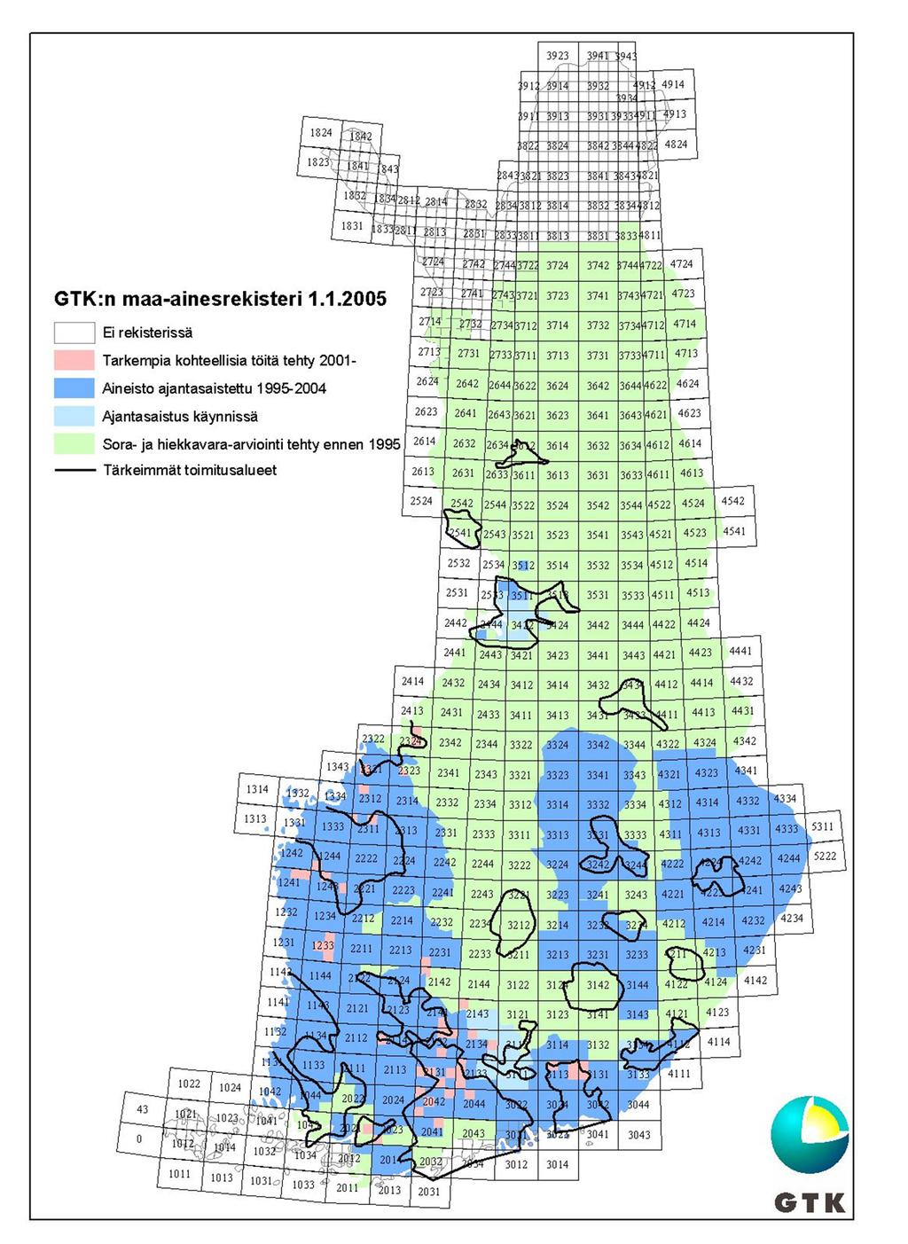 Valtakunnassa on kehitteillä kiviainestilinpitojärjestelmä (kuva 3).