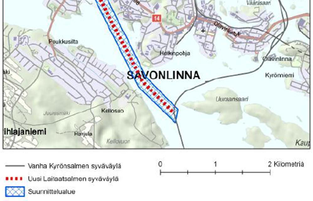 sekä Valtatie 25 parantaminen keskikaidetieksi Raaseporissa välillä Meltola-Mustio.