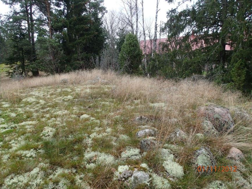 21 Mahdollista röykkiön jäännöstä kalliolla, kuvattu suuntaan 65. INKOO 179 NYÄNGEN 2 Mjtunnus: Rauh.