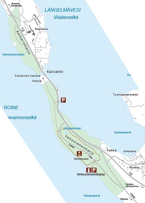 Vehoniemenharjulla on kolme luonnonsuojelualuetta. Keisarinharju-Vehoniemenharju Natura2000 alue on 269 ha.