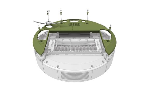 Vianmääritys Ongelmia puhdistuksessa Akun merkkivalo tai CLEAN-painike palaa punaisena, kun akun varaus on alhainen. Lataa välittömästi. Aseta Roomba Home Base -asemaan latautumaan.