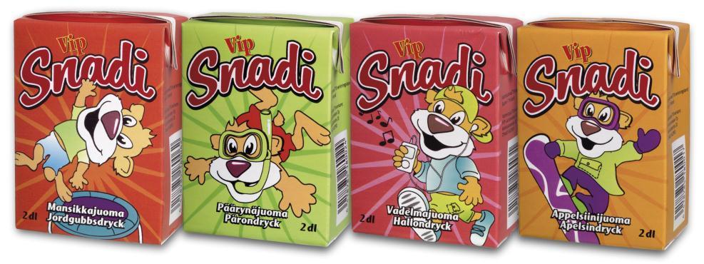 2 VIP-JUICEMAKER OY JA SNADI-TUOTTEET Tämän opinnäytetyön toimeksiantaja VIP-Juicemaker Oy on kuopiolainen monipuolisesti juoma- ja mehutuotteita valmistava yritys.