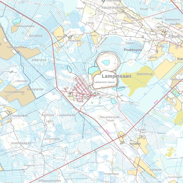 alueen nimi: Lampinsaaren kaivosyhdyskunta (RKY 2009) pääas. pääas. kylä/k.