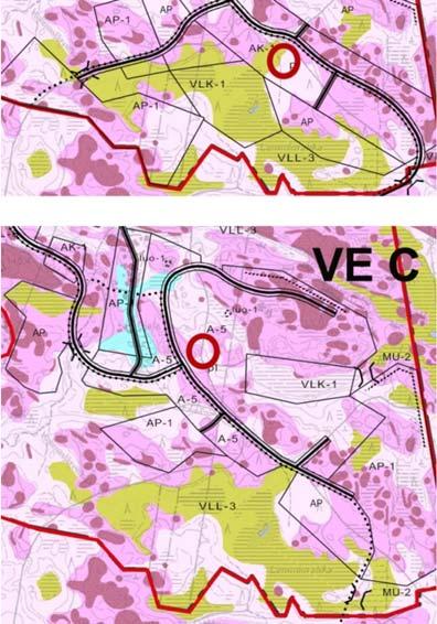 Kerrostaloalueen (AK-1) eteläreunaan sijoittuva pehmeikkö ei haitanne alueen suunnittelua ja rakentamista, kunhan pehmeikölle ei sijoiteta rakentamista vaan se jää esim. piha-alueeksi.