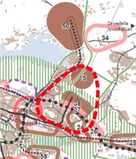 4.1.2 Aluerakenteen eheys: tavoitteet Kaavatyön lähtökohtana on Pirkanmaan 1. maakuntakaava ja Tampereen kaupunkiseudun rakennesuunnitelma 2030