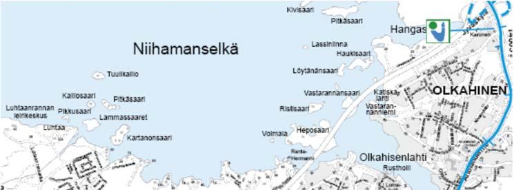 Kuva 16. Ojalan lähiympäristön joukkoliikennelinjat.