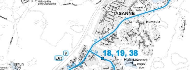 Kaikissa vaihtoehdoissa alue on autovyöhykkeen ja joukkoliikennevyöhykkeen välissä sijaintinsa ja aluetehokkuutensa perusteella.