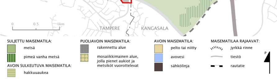 Itäosan maisemakuvaa puolestaan leimaa sulkeutuneiden erämaisten metsien suuri määrä.