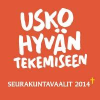 Seurakuntavaalit 2014 Kirkossa on vaalivuosi. Seurakuntavaalit järjestetään marraskuussa 2014. Seurakuntavaalit ovat paikalliset vaalit, jotka järjestetään neljän vuoden välein.