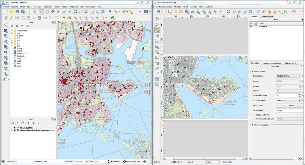 16 3.2 QGIS Quantum GIS eli QGIS on avoimen lähdekoodin paikkatieto-ohjelmisto (Kuvio 3). QGIS on virallinen OSGeo:n eli Open Source Geospatial Foundationin hanke.