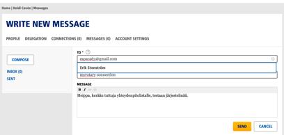lähetetystä viestistä Voit myös tässä
