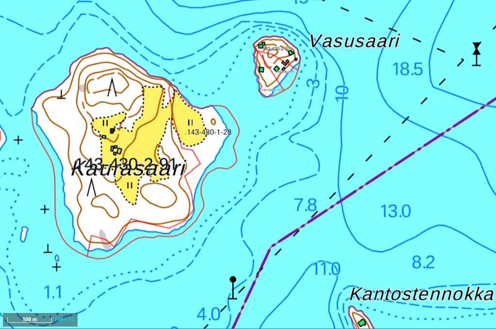 T201606 5 Pienialainen vanha metsälaidun sijoittuu vanhan pellon/niityn eteläpuolelle.